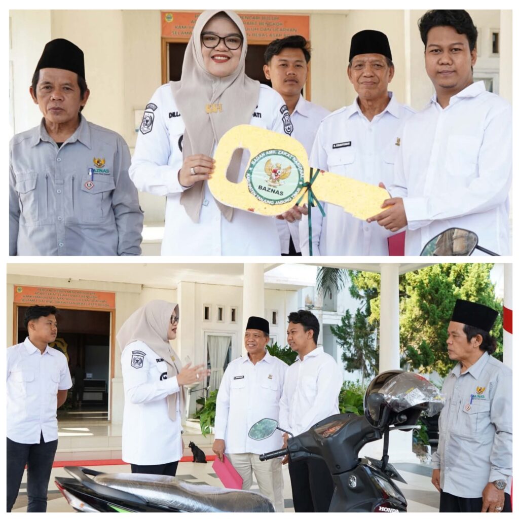 Bupati Tanjung Jabung Timur Serahkan Bantuan Motor, Etalase, dan Modal Usaha dari BAZNAS