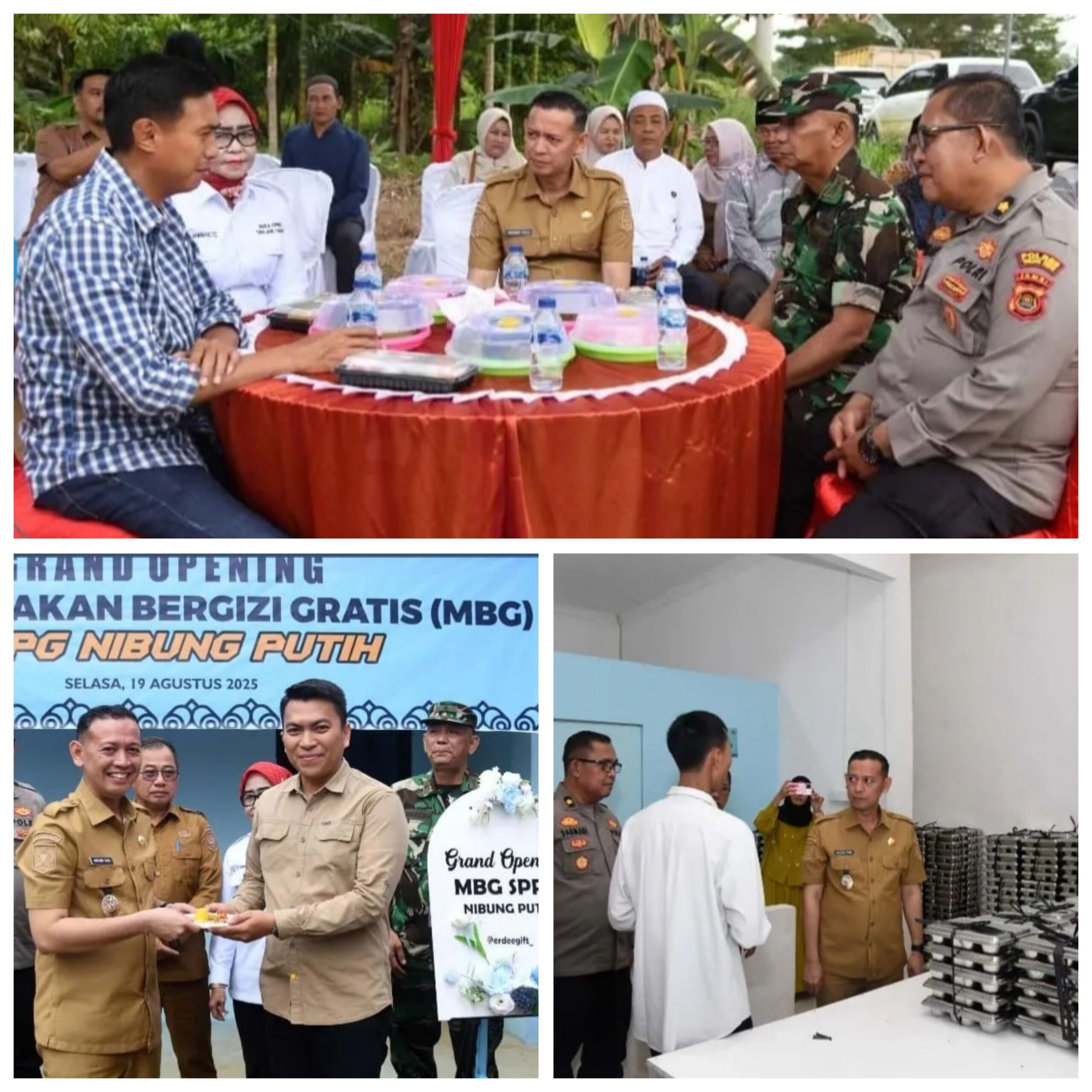 Muslimin Tanja Resmikan Program Makan Bergizi Gratis di Nibung Putih 